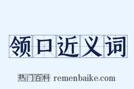 领口近义词是什么意思的图片